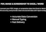 convert PDF or image to excel accurately